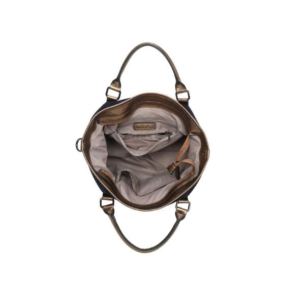 Geräumige Tragetasche - Duffel Bag mit goldenem Farbfinish