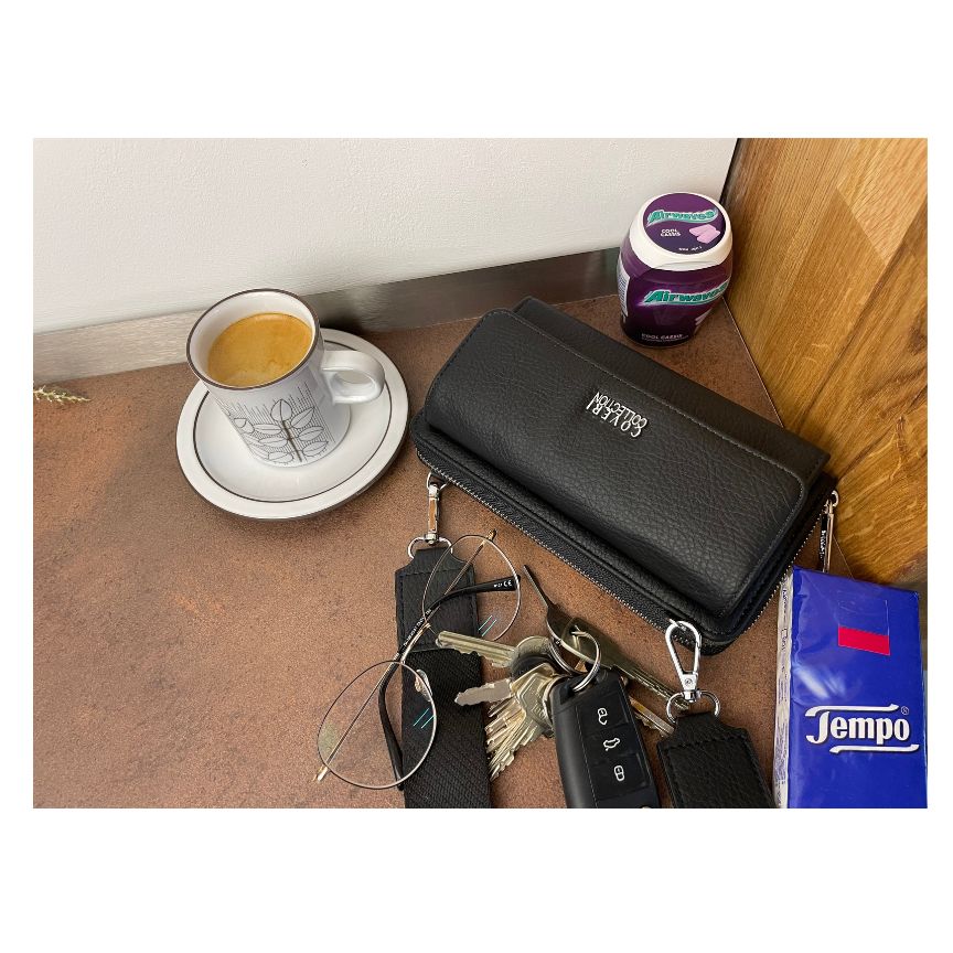 2-in-1 Smartphone-Umhängetasche mit Geldbörse - praktisch unterwegs