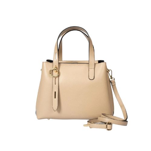 Elegante mittelgroße Italienische Leder-Umhängetasche - stilvoll und vielseitig