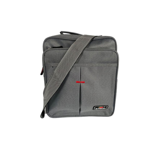 Umhängetasche Herren Alltags Crossbodybag praktisch grau Vorderansicht