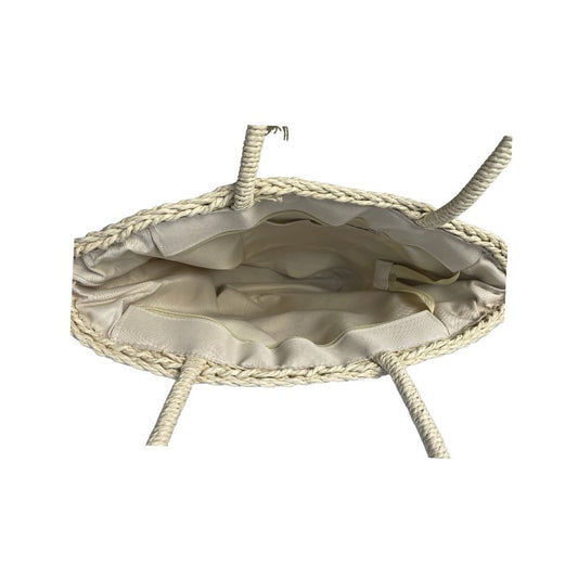 Strandtasche Strohtasche Sommertasche Draufsicht