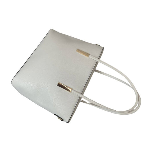 Tote Bag Damen Shopper weiß klein liegend