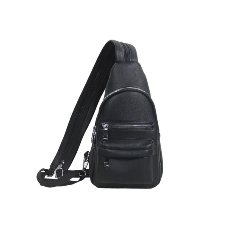 Rucksack Backpack klein modern schwarz Vorderansicht