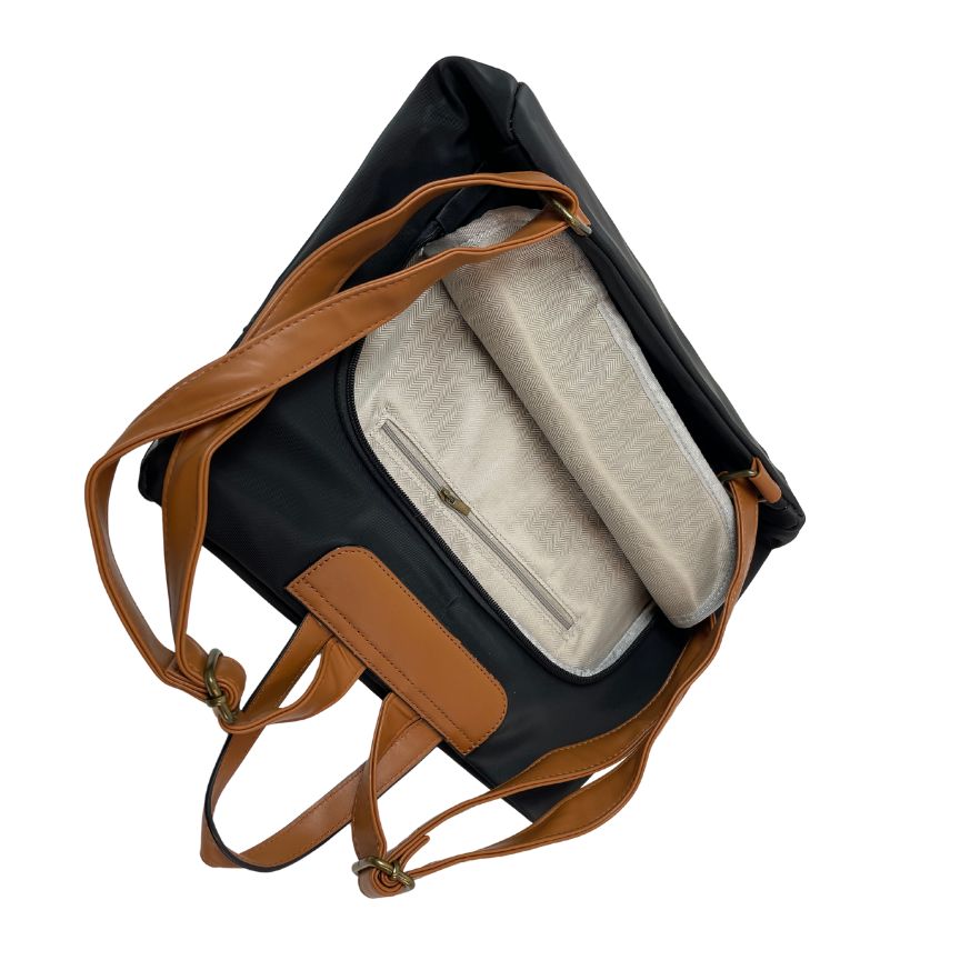 Wasserfester Damen Rucksack - Handgriff, Front- & Rückseitentasche, groß