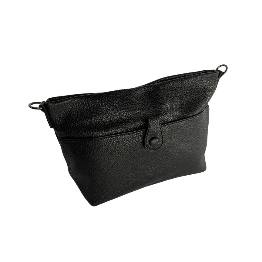 Lässige Damen Handtasche in Schwarz - für Alltag & Freizeit