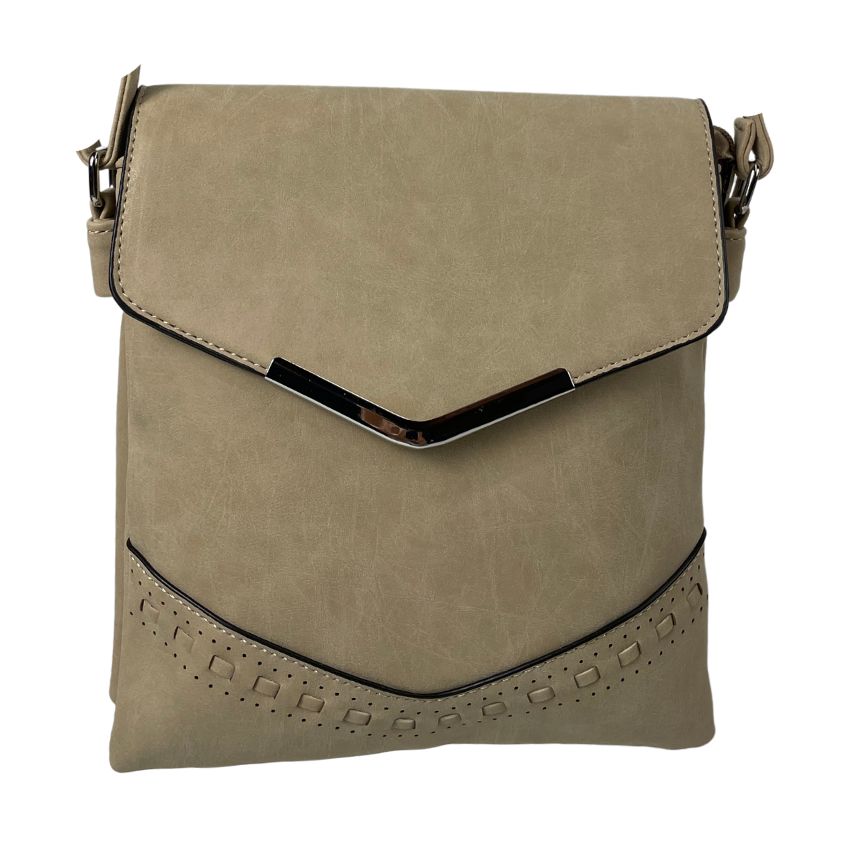 Damen Crossbodybag Alltags Umhängetasche klein erde Vorderseite