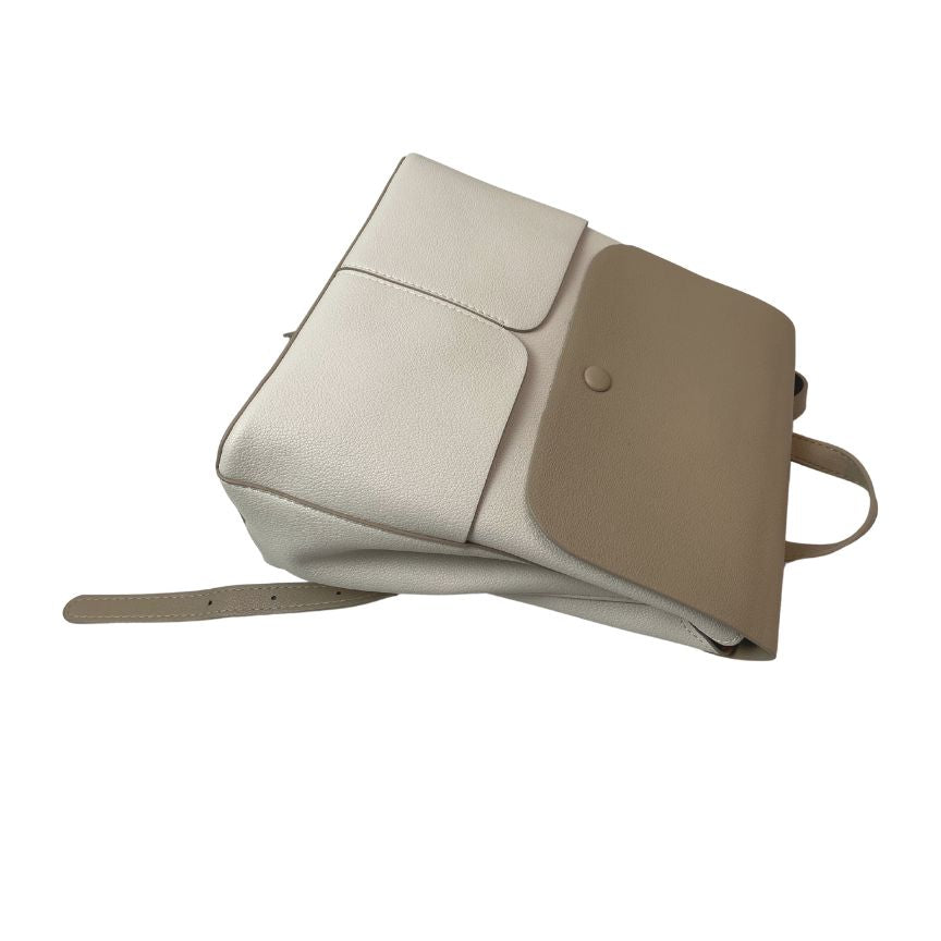 Moderner Damen Rucksack für Alltag - weiches Material, zwei Fächer