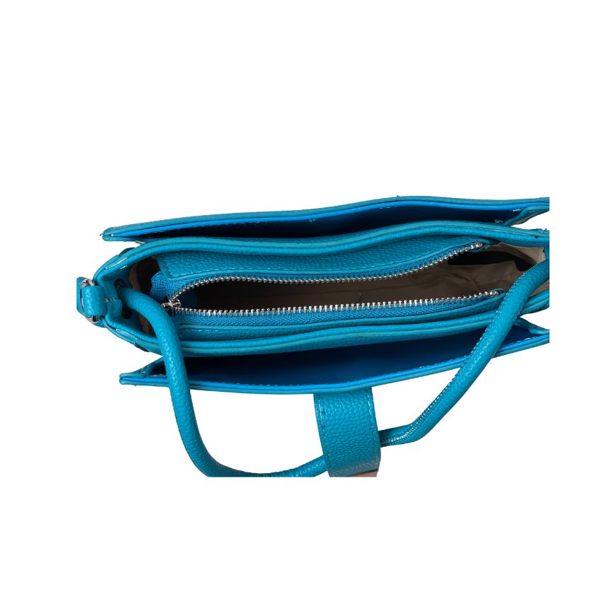 Elegante Damen Handtasche - schlichtes Design mit edlen Metallakzenten