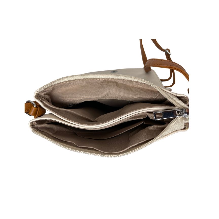 Damen Crossbodybag Alltags-Umhängetaschebeige Innenfach