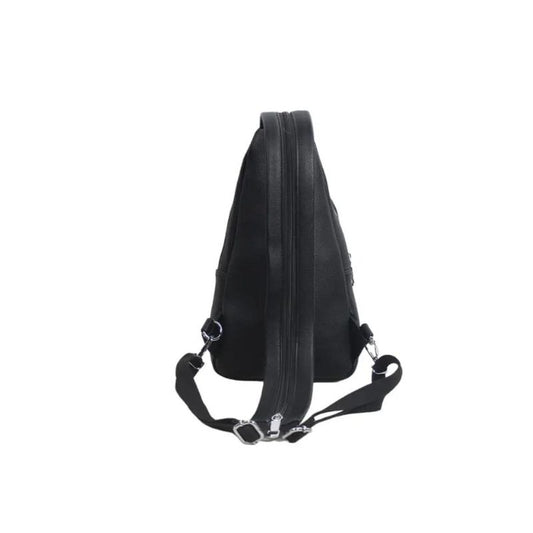 Rucksack Backpack klein modern schwarz Rückseite