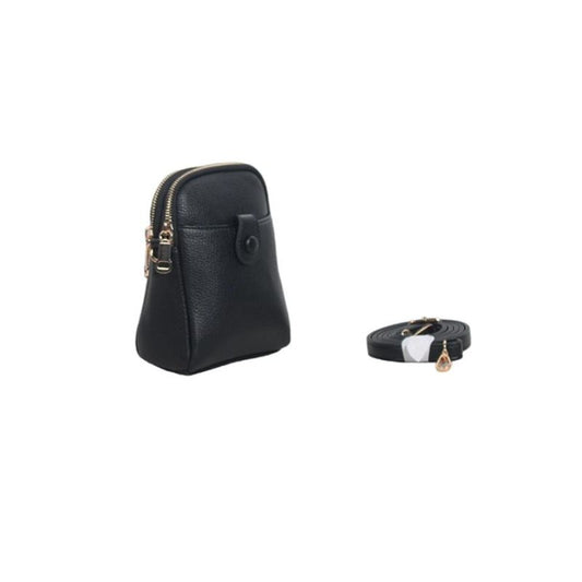 Damen Minitasche schwarz Seitenansicht