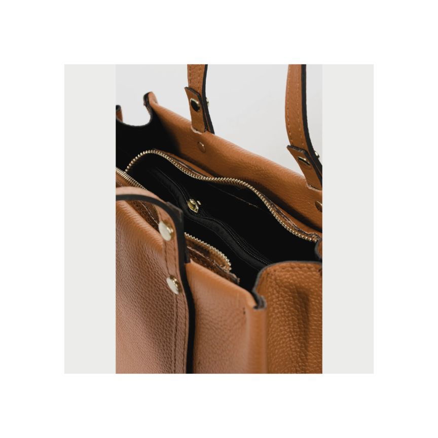 Elegante Damen Leder Umhängetasche - schlichtes Design