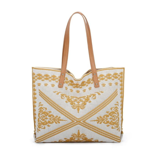 Strandtasche sommerliche Einkaufstasche mittelgroß bronze