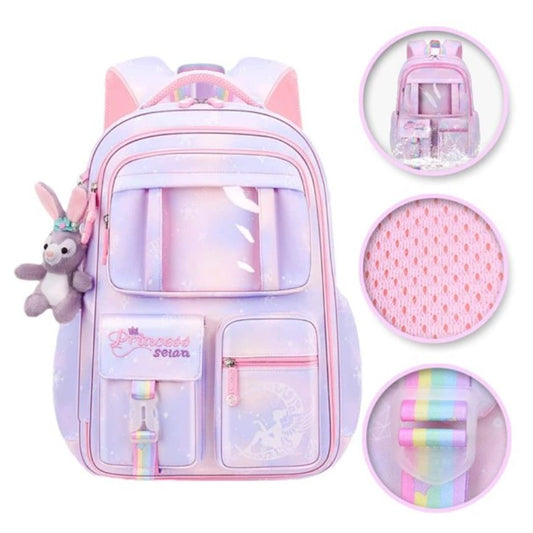 Wasserfester Kindergartenrucksack für Mädchen - Häschen Design