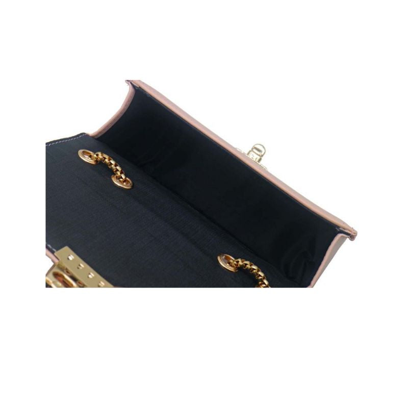 Damen Handtasche mit goldfarbenen Kettenriemen