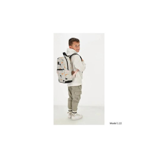 Kinder Rucksack mit Fischmuster - für Schule und Freizeit