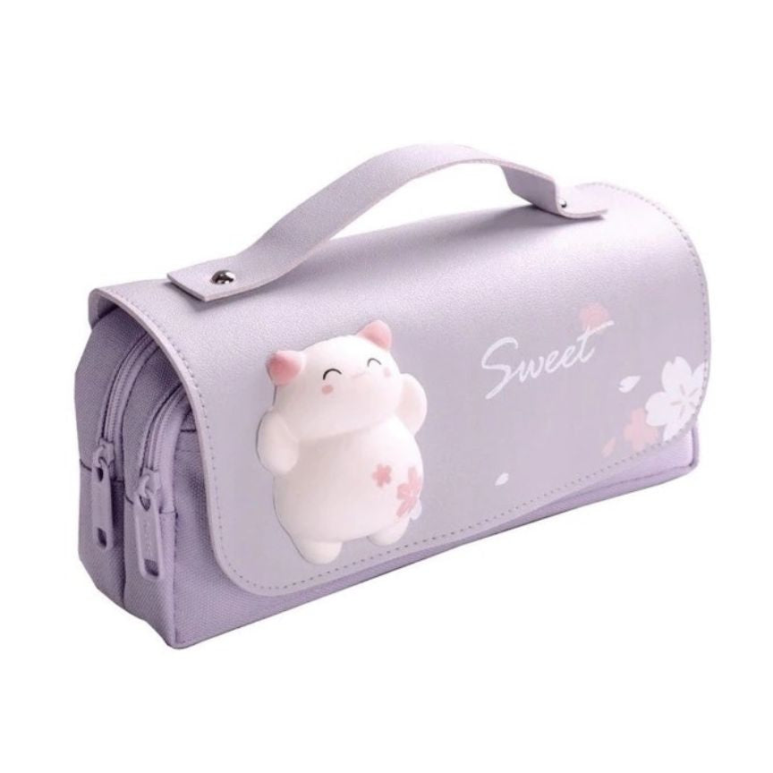 Mädchen Federmäppchen Lila