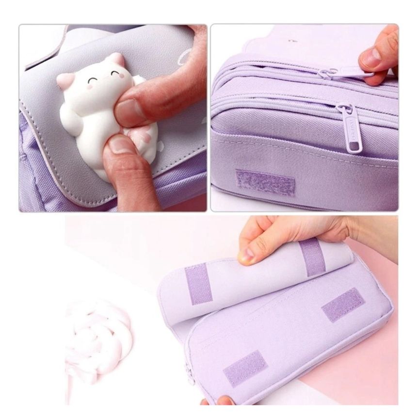 Mädchen Federmäppchen Lila