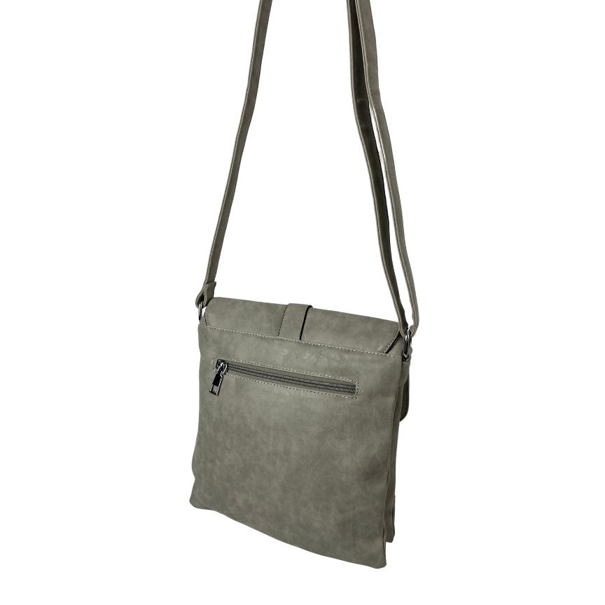 Damen Schultertasche mit Magnetverschluss mittelgroß