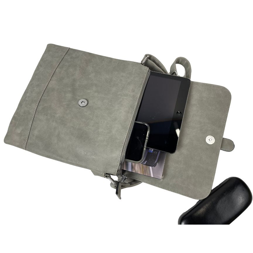 Damen Schultertasche mit Magnetverschluss mittelgroß