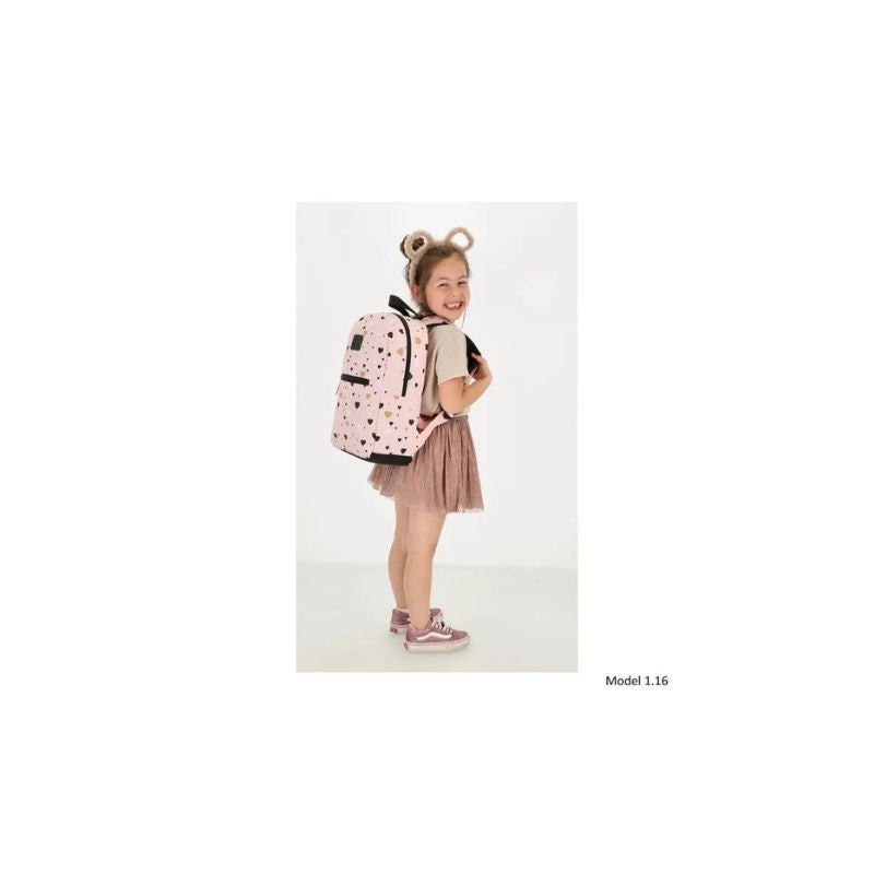Kinder Schul Rucksack mit Fronttasche - Mädchen