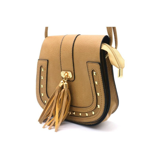 Handtasche mit goldfarbenen Details - für besondere Anlässe bronze