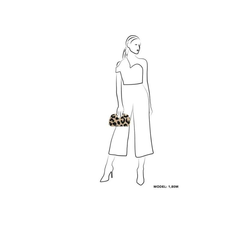 Damen Flauschige Make-Up Essentials Bag