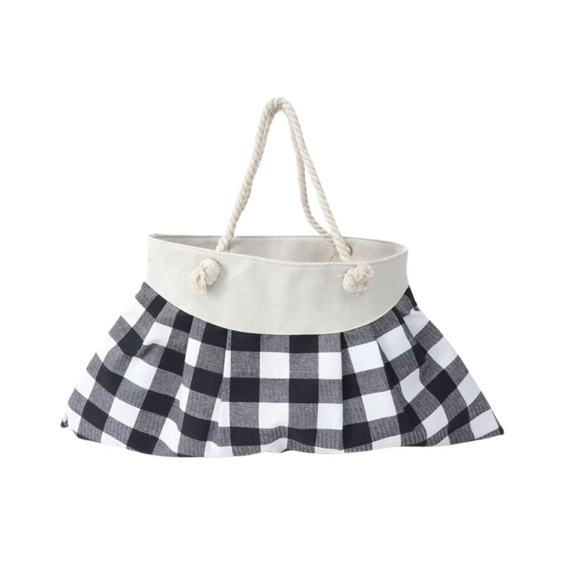 Sommertasche aus Baumwolle mit Wasserdichtem Innenraum, stabilen Griffen, schönem Design schwarze farbe