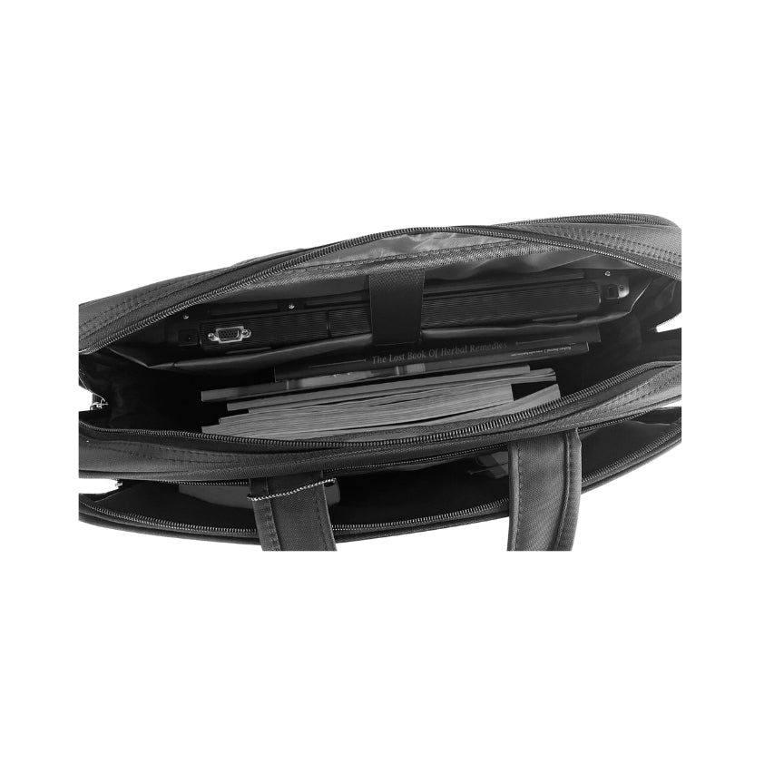 Erweiterbare 17 Zoll Laptoptasche - Wasserfest, 3 Fächer & Aktenfach