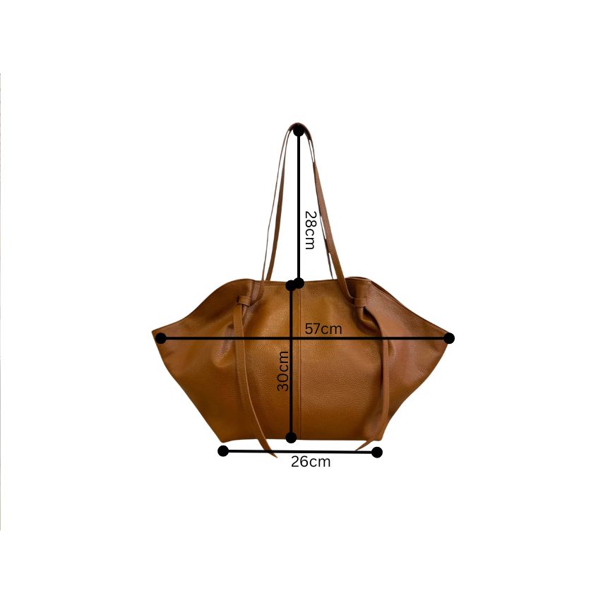 "Mathilda" - Stilvolle Damen-Leder-Tote Bag mit Oversize Silhouette