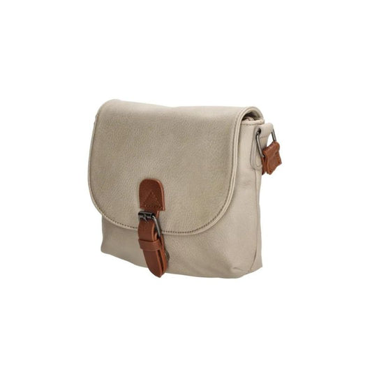 Lässige Schultertasche mit braunen Akzenten mittelgroß