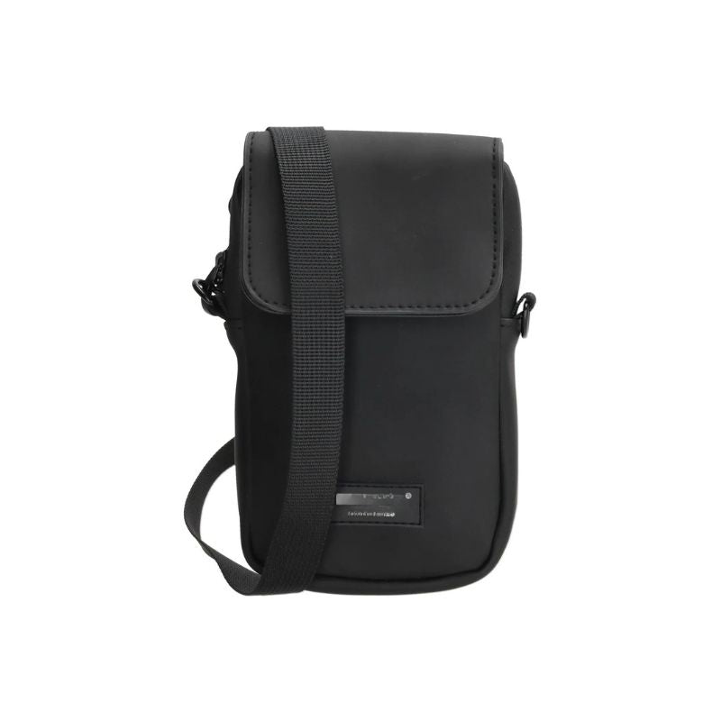 Hülle Unisex Handy Mobiltelefontasche schwarz mit Tragegurt