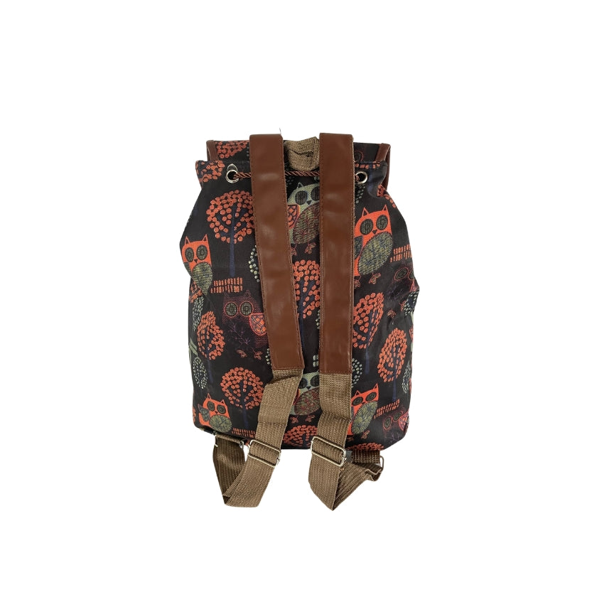 Mehrfarbiger Damen Rucksack Eule Design