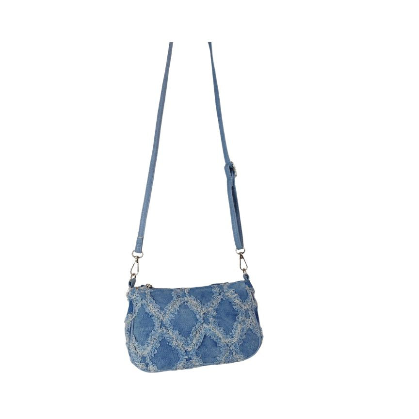 Denim Crossbody Bag mit Münztasche - Klein, Stylisch und Sommerbereit