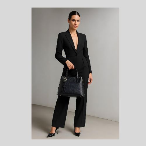 Elegante mittelgroße Italienische Leder-Umhängetasche - stilvoll und vielseitig