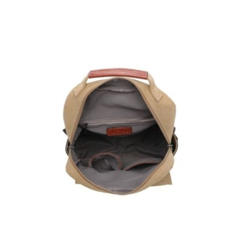 Canvas Rucksack mit vielen Taschen - ideal für den Alltag