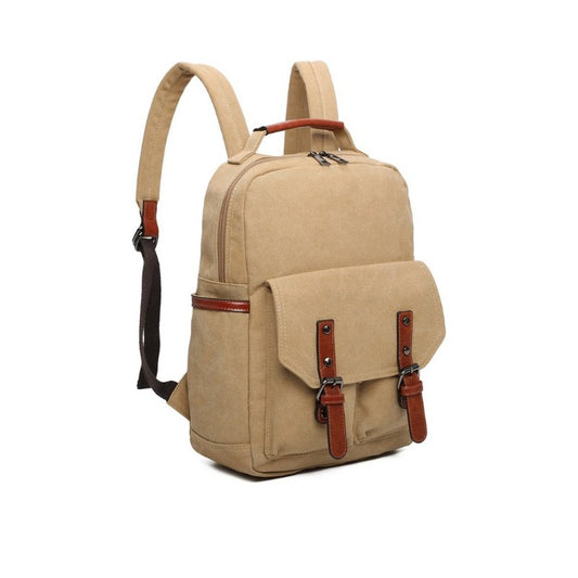 Canvas Rucksack mit vielen Taschen - ideal für den Alltag