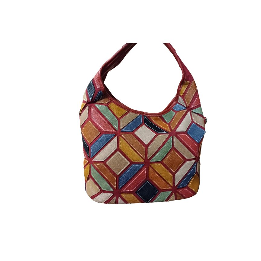 Bunte Damen Umhängetasche - mittelgroß, leicht & alltagsfreundlich