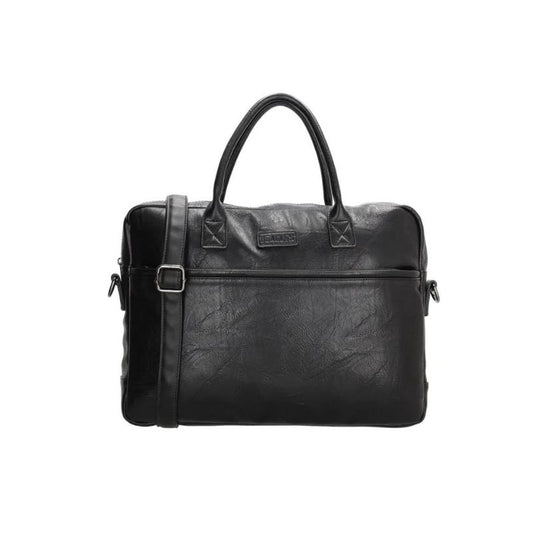 Business Laptoptasche 15 Zoll mit Fronttasche, Tragegriffen und Schultergurt Aktentasche schwarz