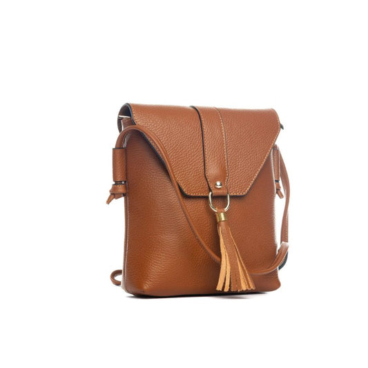 Damen Crossbody-Tasche aus Echtleder - kompakt, geräumig, praktisch