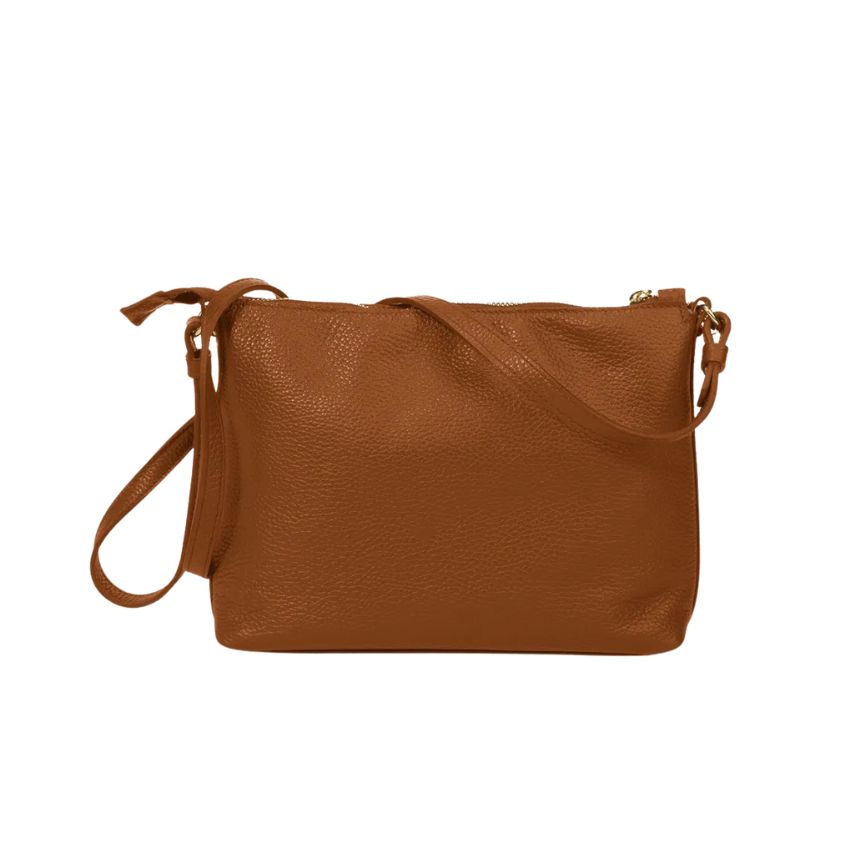 Italienische Damen Handtasche aus Echtleder - mittelgroß, modern, stilvoll