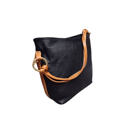 Damen Leder-Shoppertasche mit Seitentasche für Alltag & Büro