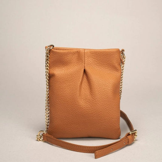 Damen Leder Alltagstasche aus Italien - klein, Echtleder, edel