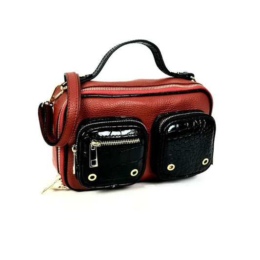 Damen Leder Crossbodybag 2026 - Modern, Edel, mit zwei Fronttaschen