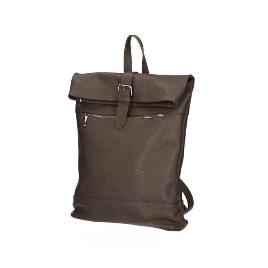 Damen Lederrucksack - Mittelgroß & Erweiterbar mit Fronttasche, Rückseitentasche & Henkel