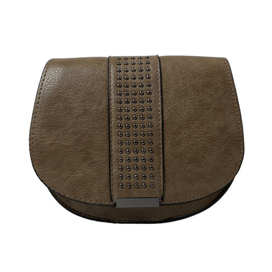 Damen Crossbody-Bag mit Nieten für Parties und Alltags modisch und vielseitig braun