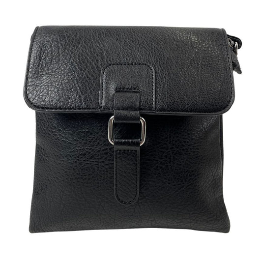 Damen Crossbody-Bag mit schnalle für den täglichen Gebrauch schwarz