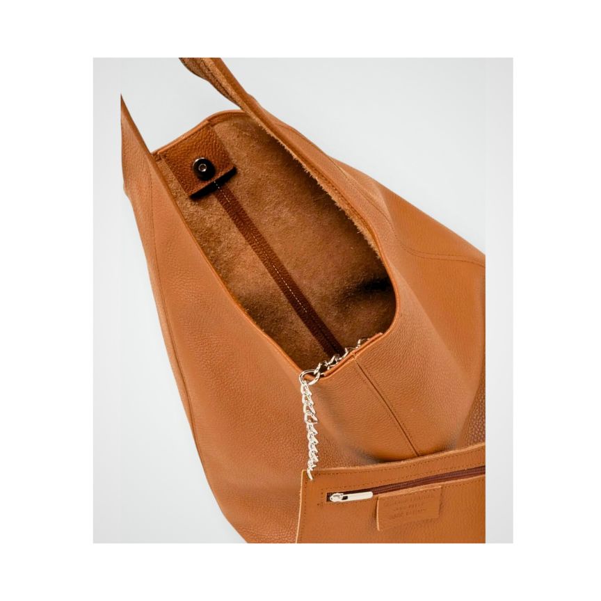 Susanne - Damen Shopper Tasche mit Münzentasche - schlichte, edle & geräumige Schultertasche
