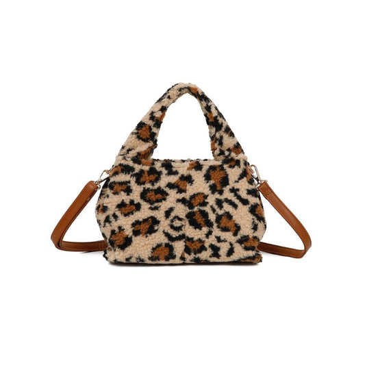 Damenhandtasche im Leoparden-Fell-Design: Klein, elegant, trendy