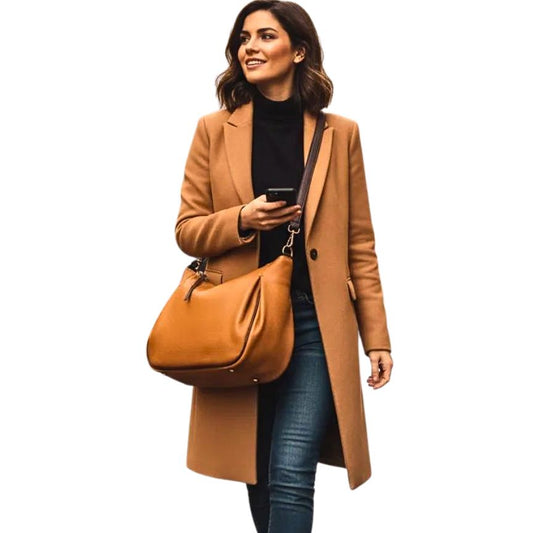 Luna - Die stilvolle zweifarbige Echtlederhandtasche für den Alltag - modern & sommerlich